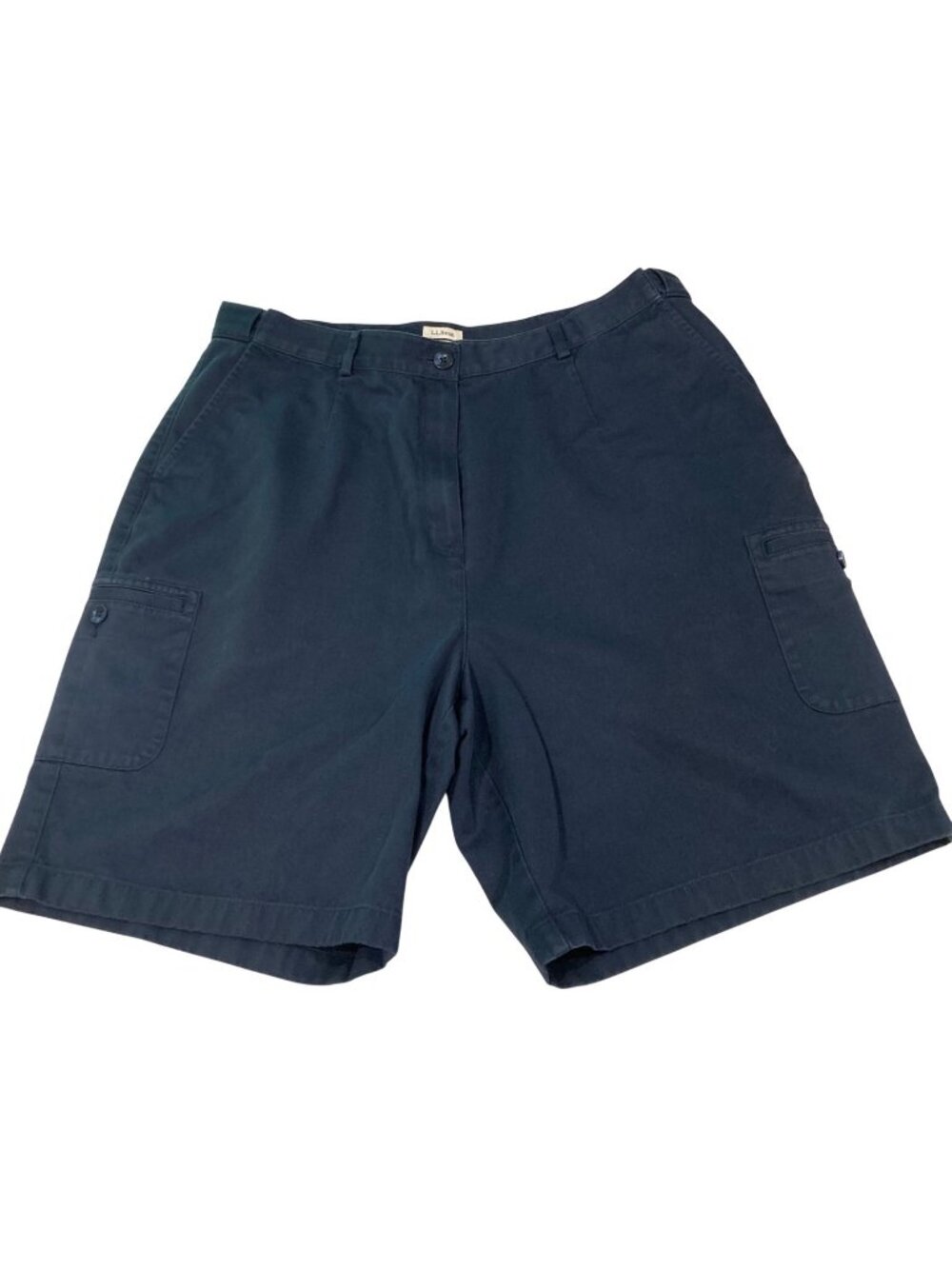 L L Bean Cargo Shorts 18 Navy Original Fit Casual Hiking Gorp Coastal Utility